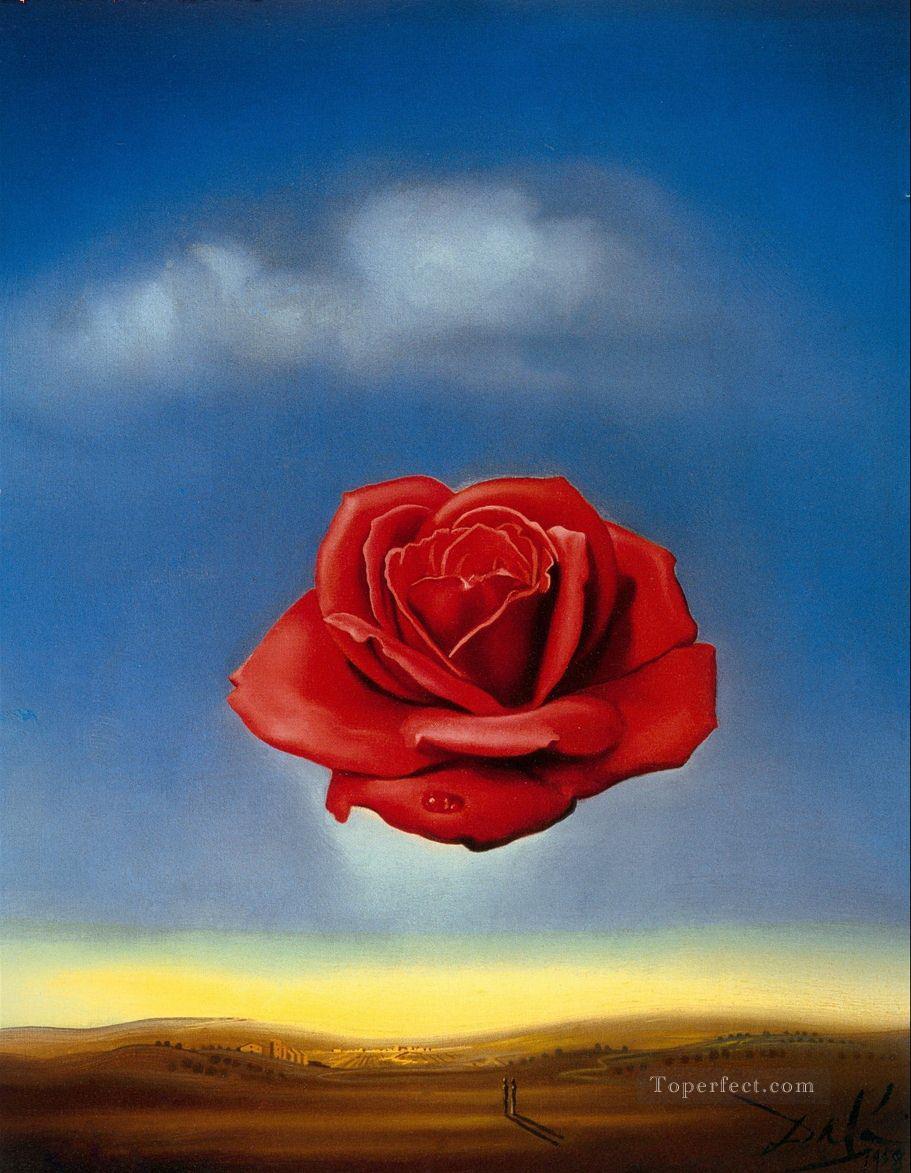 The Meditative Rose Surrealism Oil Paintings
